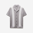 Retro Stripe Knit Shirt Ash