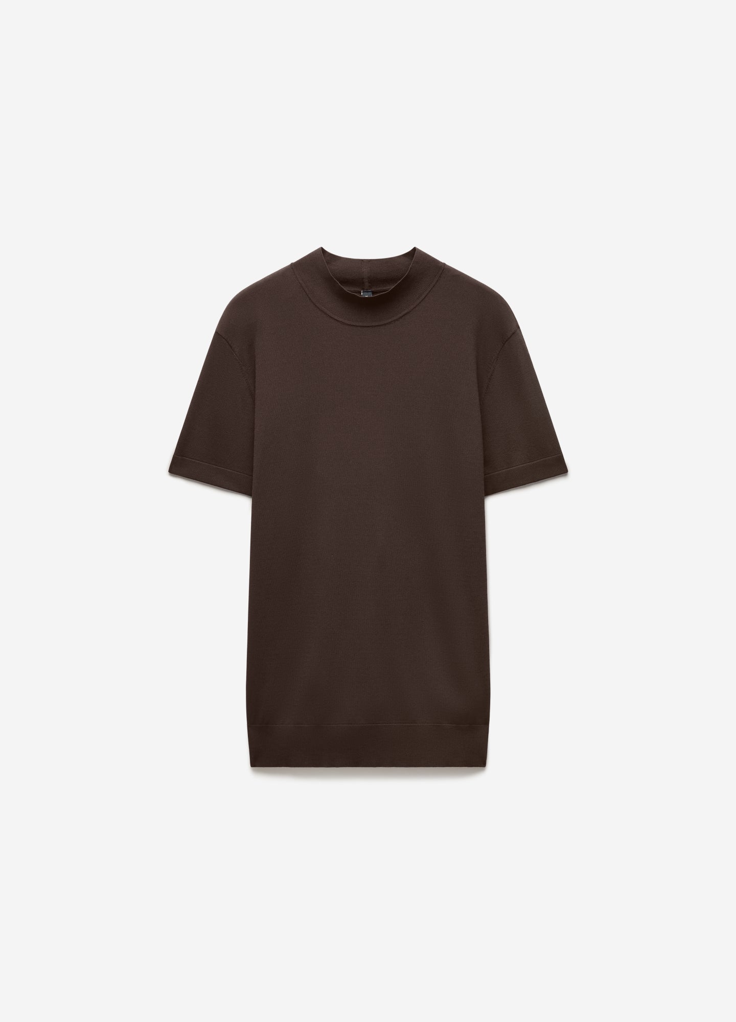 Slim Tech Knit T-shirt Bourbon