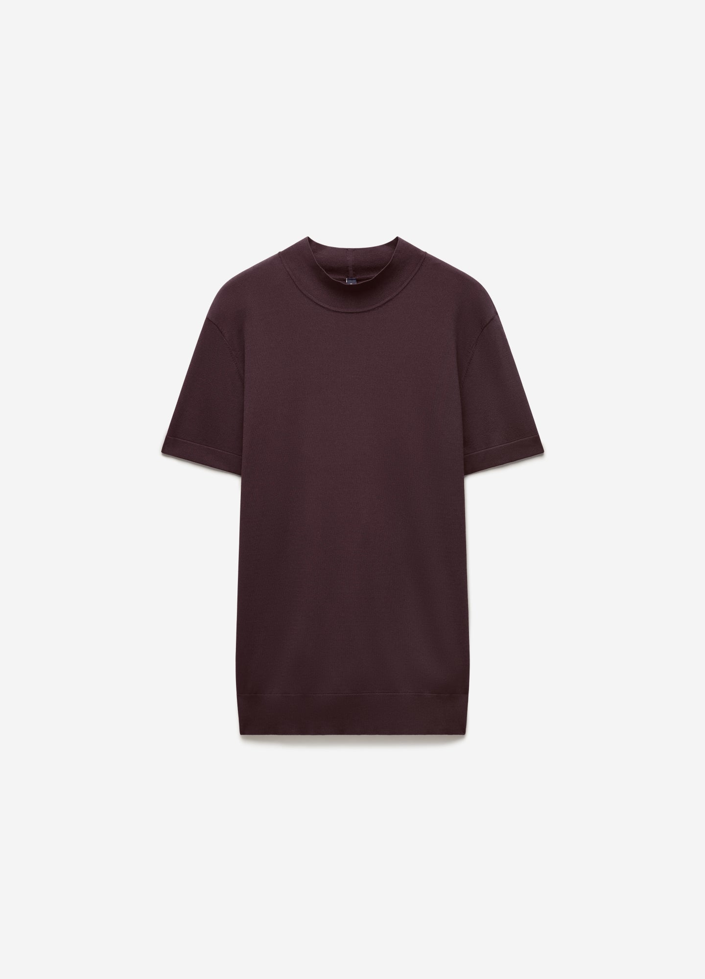 Slim Tech Knit T-shirt Bourbon