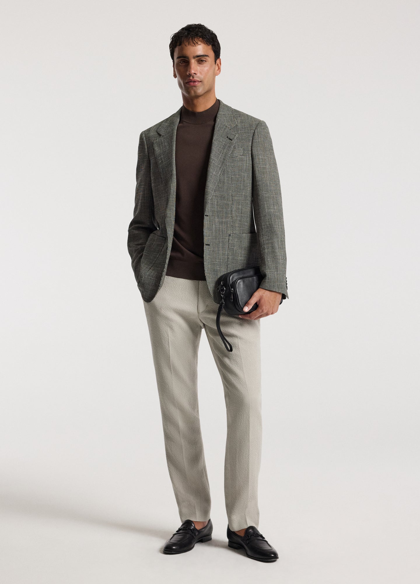 Slim Tech Knit T-shirt Mocha