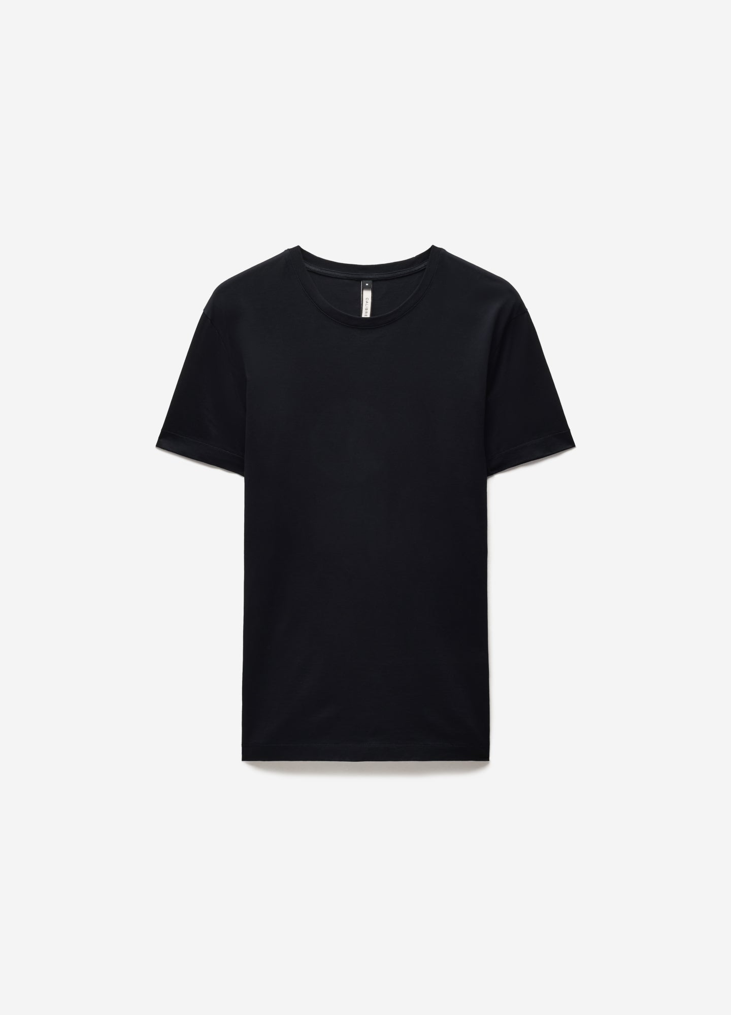 Mercerised Crew Neck T-Shirt Black