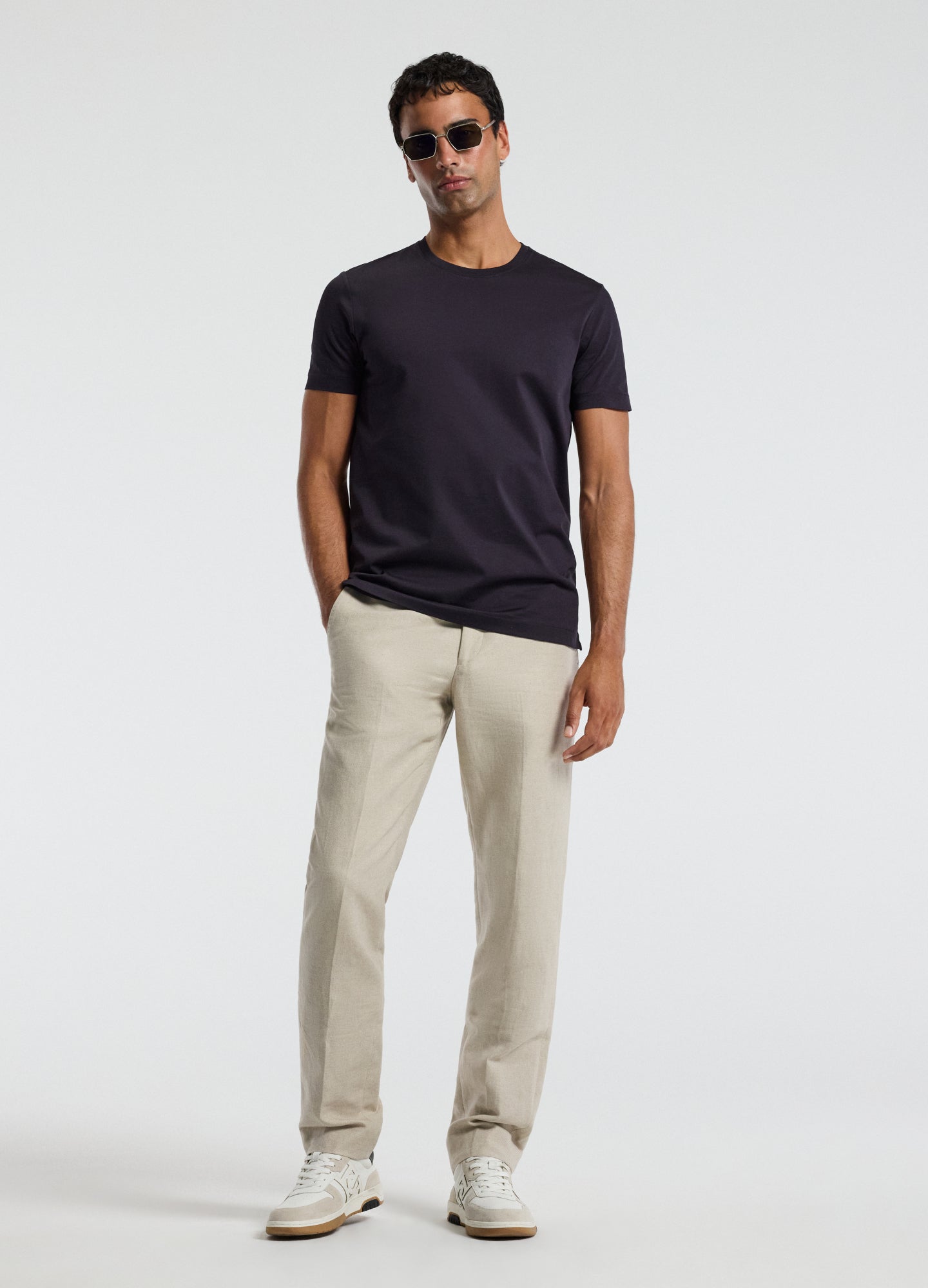 Mercerised Crew T-shirt Currant