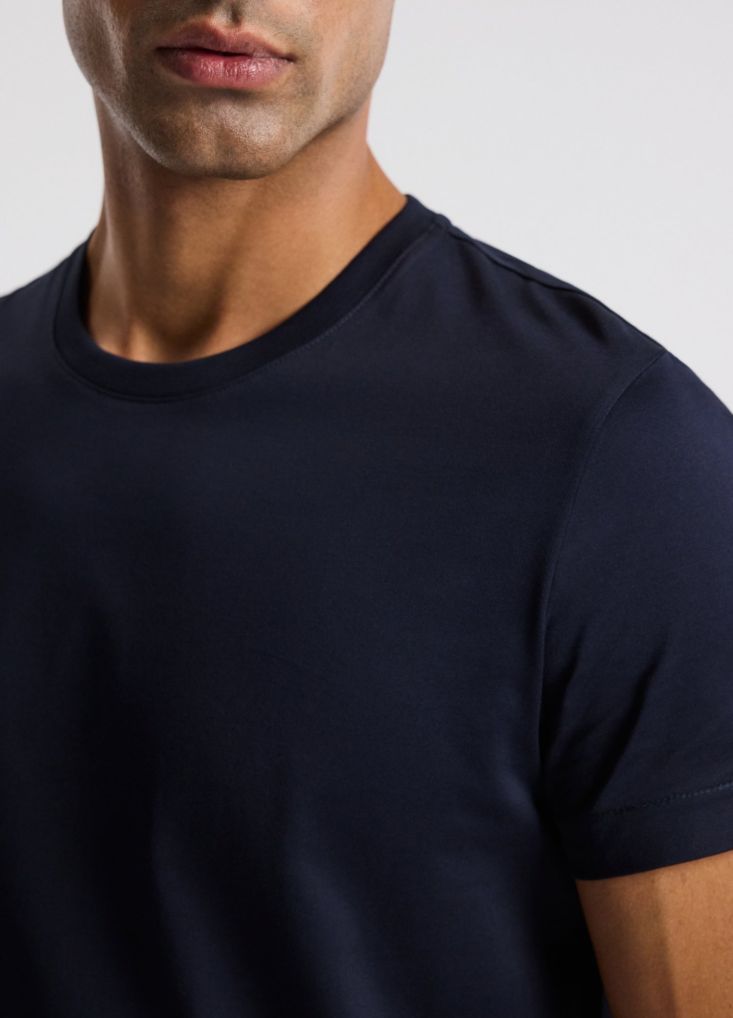 Mercerised Crew Neck T-Shirt Ink