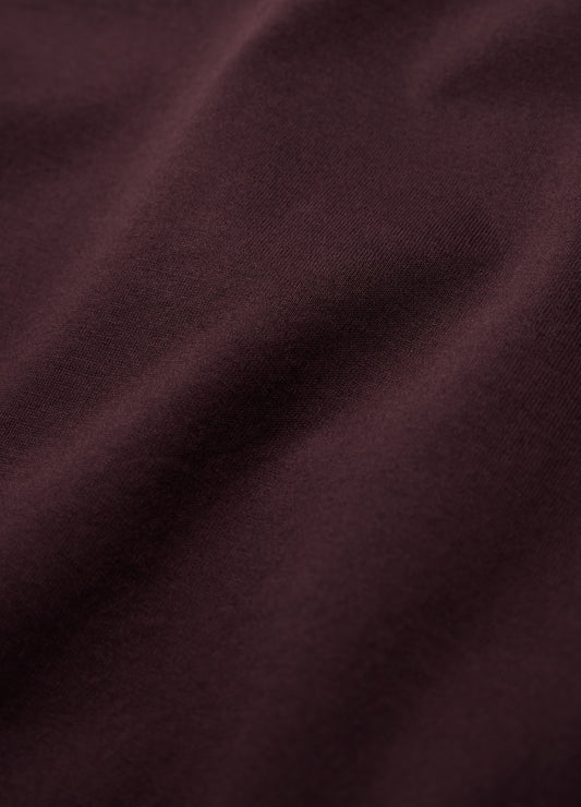 Mercerised Crew Neck T-shirt Cherry Red