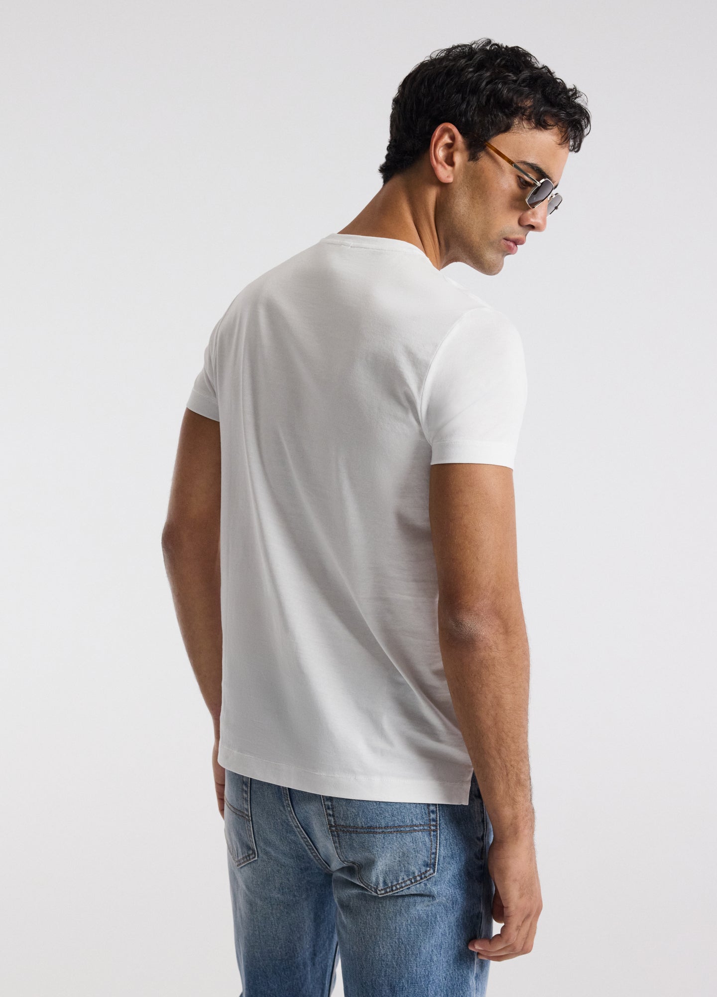 Mercerised Crew Neck T-Shirt White