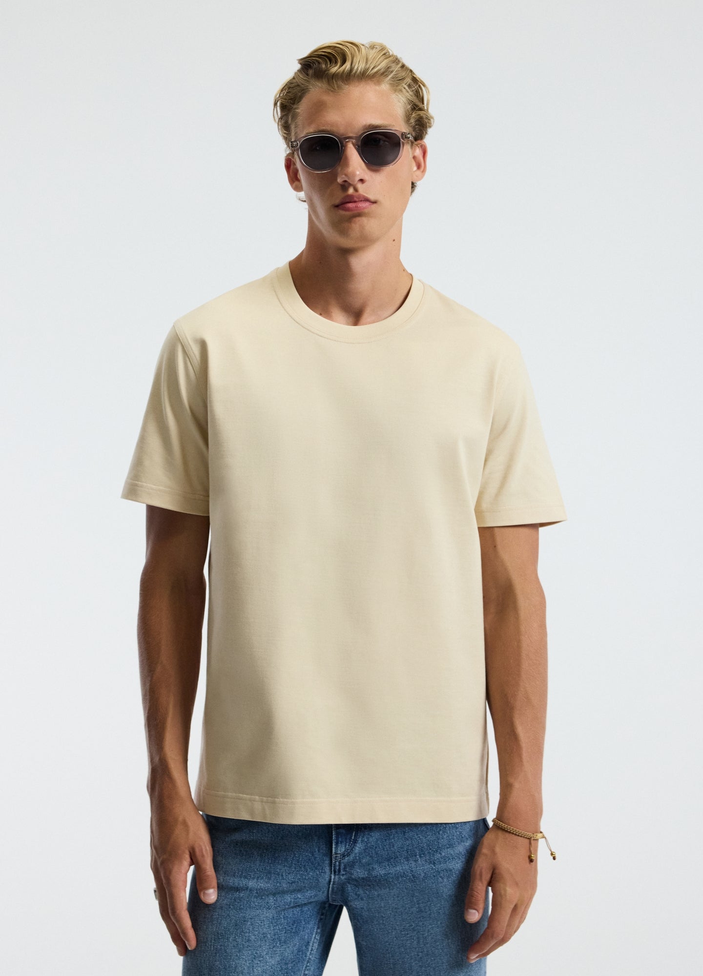 Relaxed Crew T-shirt Biscuit