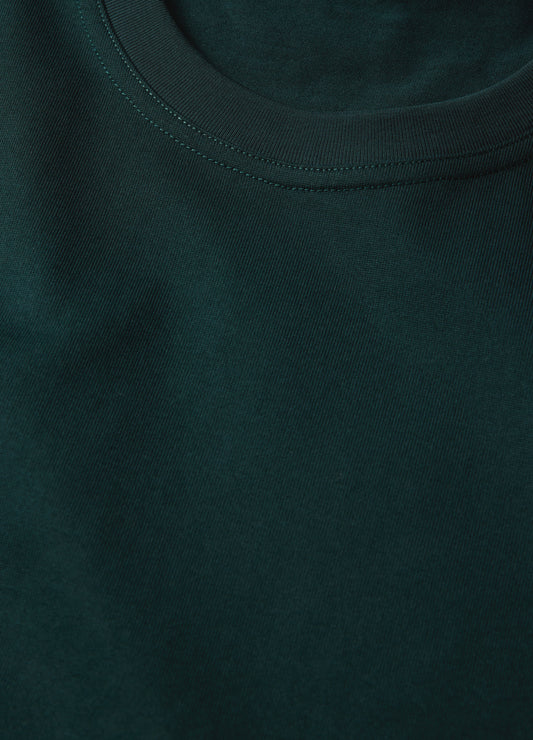 Relaxed Crew T-shirt Bottle Green