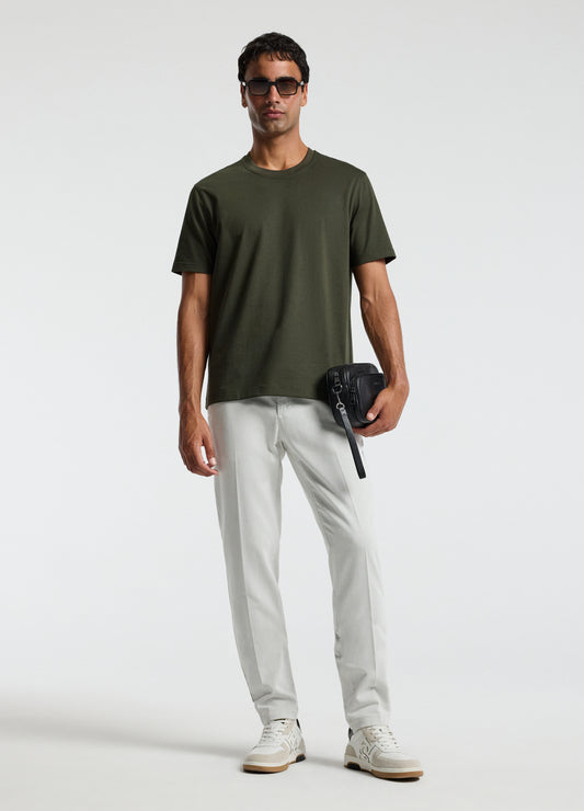 Relaxed Crew T-shirt Army Green