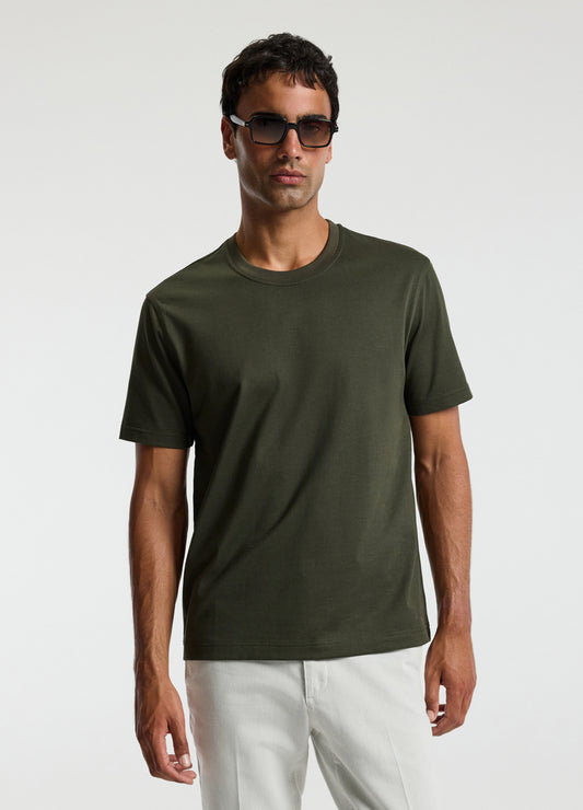Relaxed Crew T-shirt Army Green