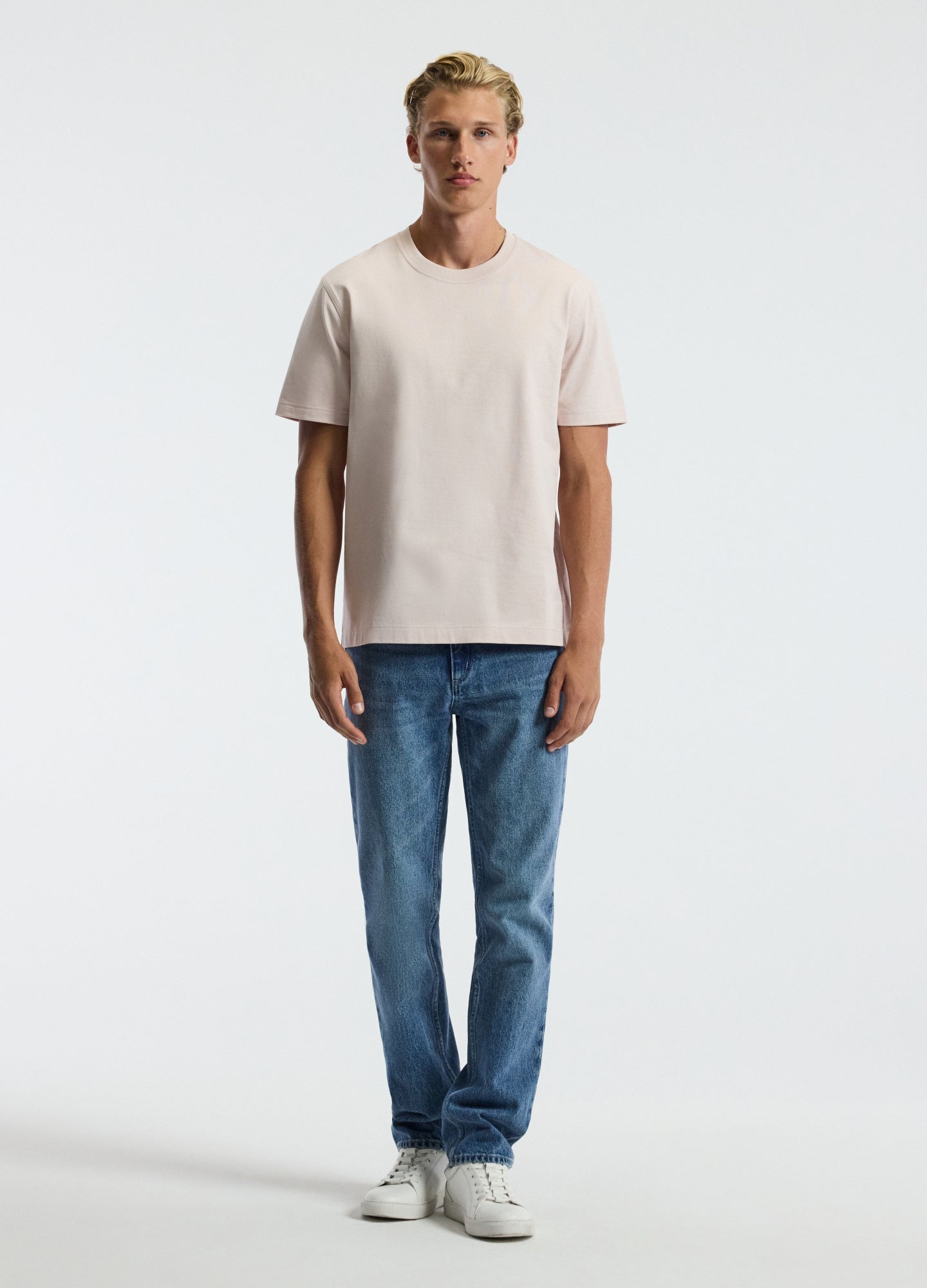 Relaxed Crew T-shirt Shell Pink