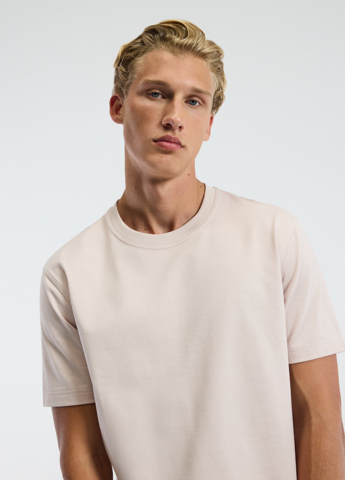 Relaxed Crew T-shirt Shell Pink