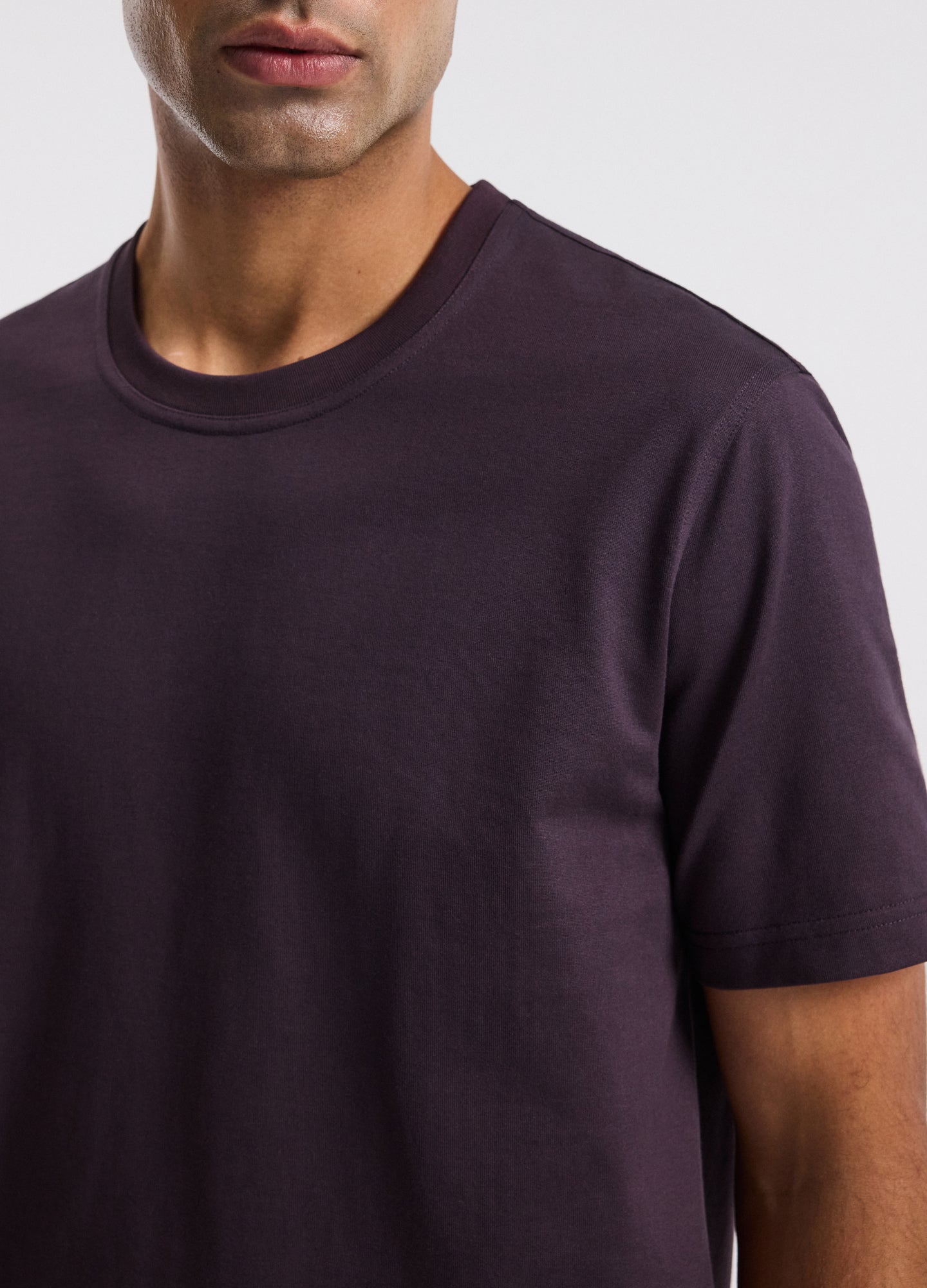 Relaxed Crew T-shirt Plum