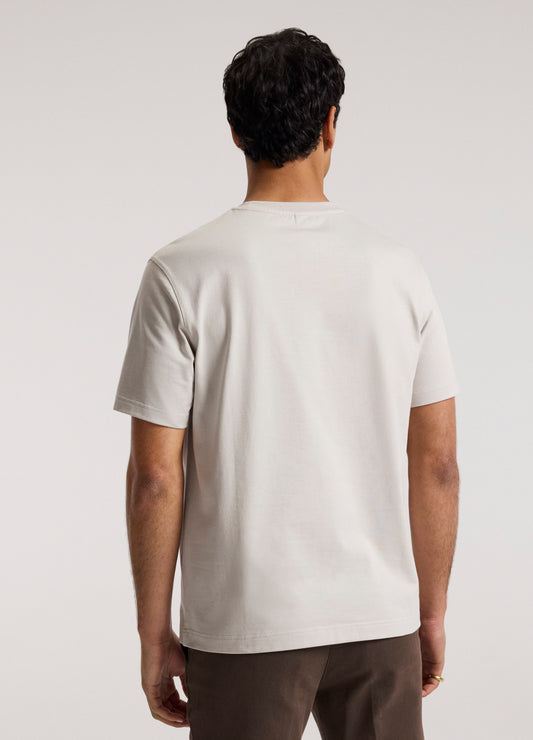 Relaxed Crew T-shirt Silver
