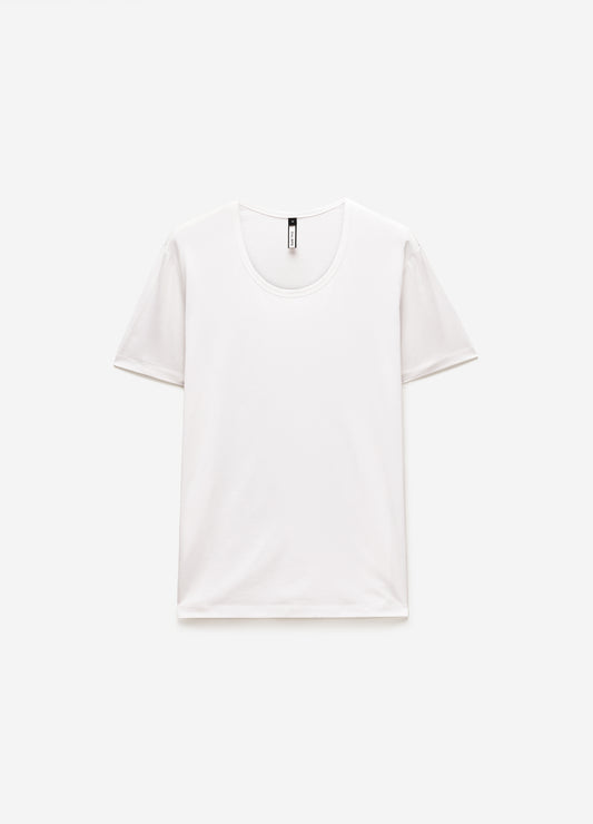 Scoop Neck T-shirt White