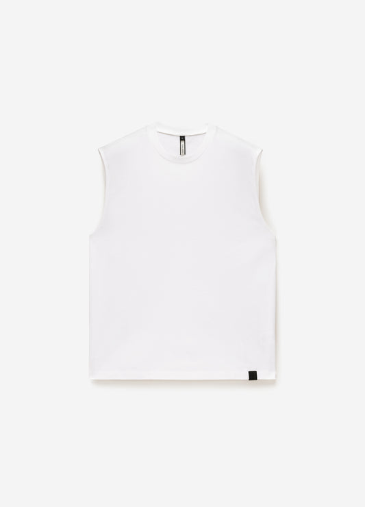 Crew Neck Tank White