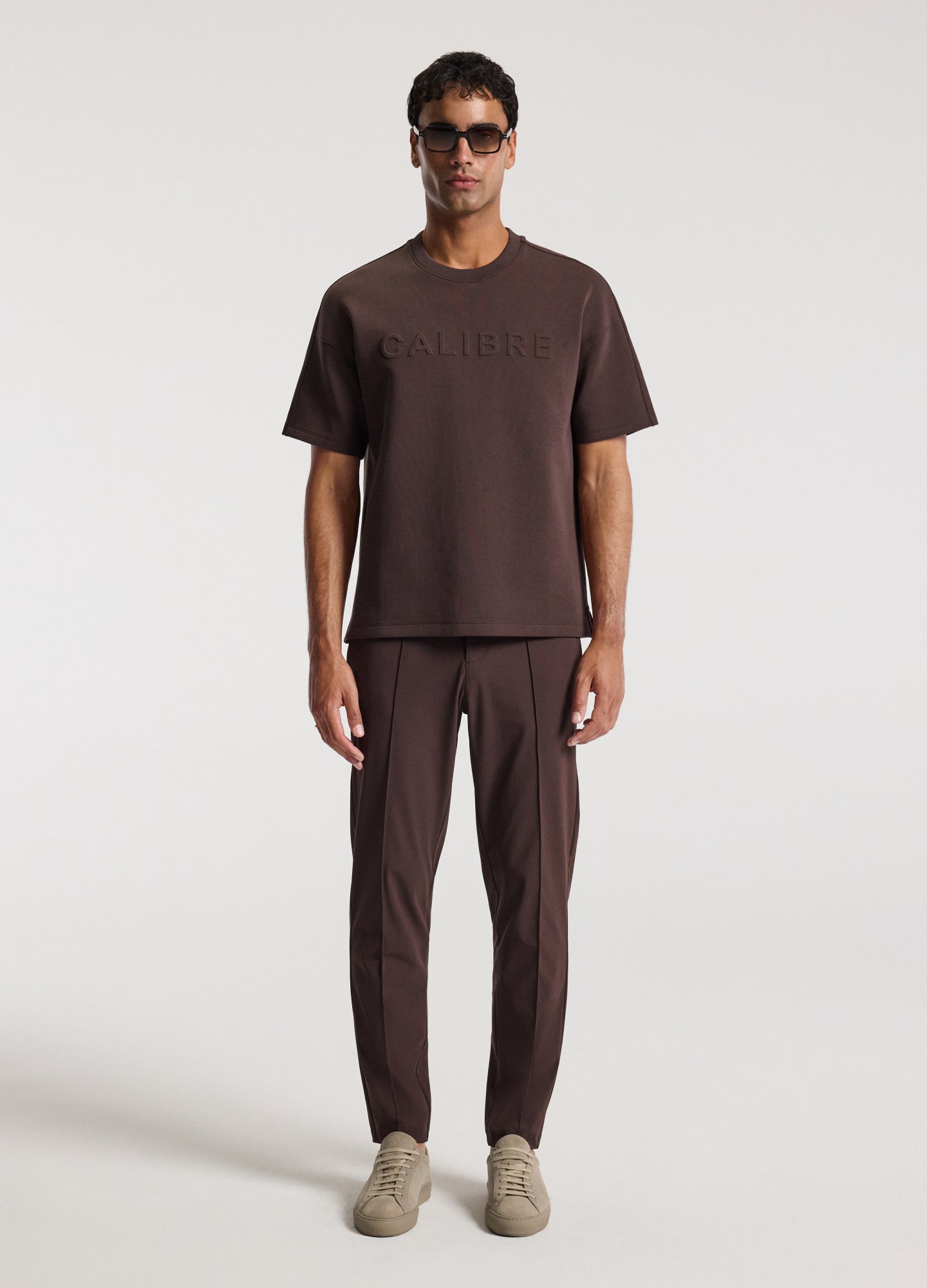 Relaxed Fit Logo Sweat T-shirt Mocha