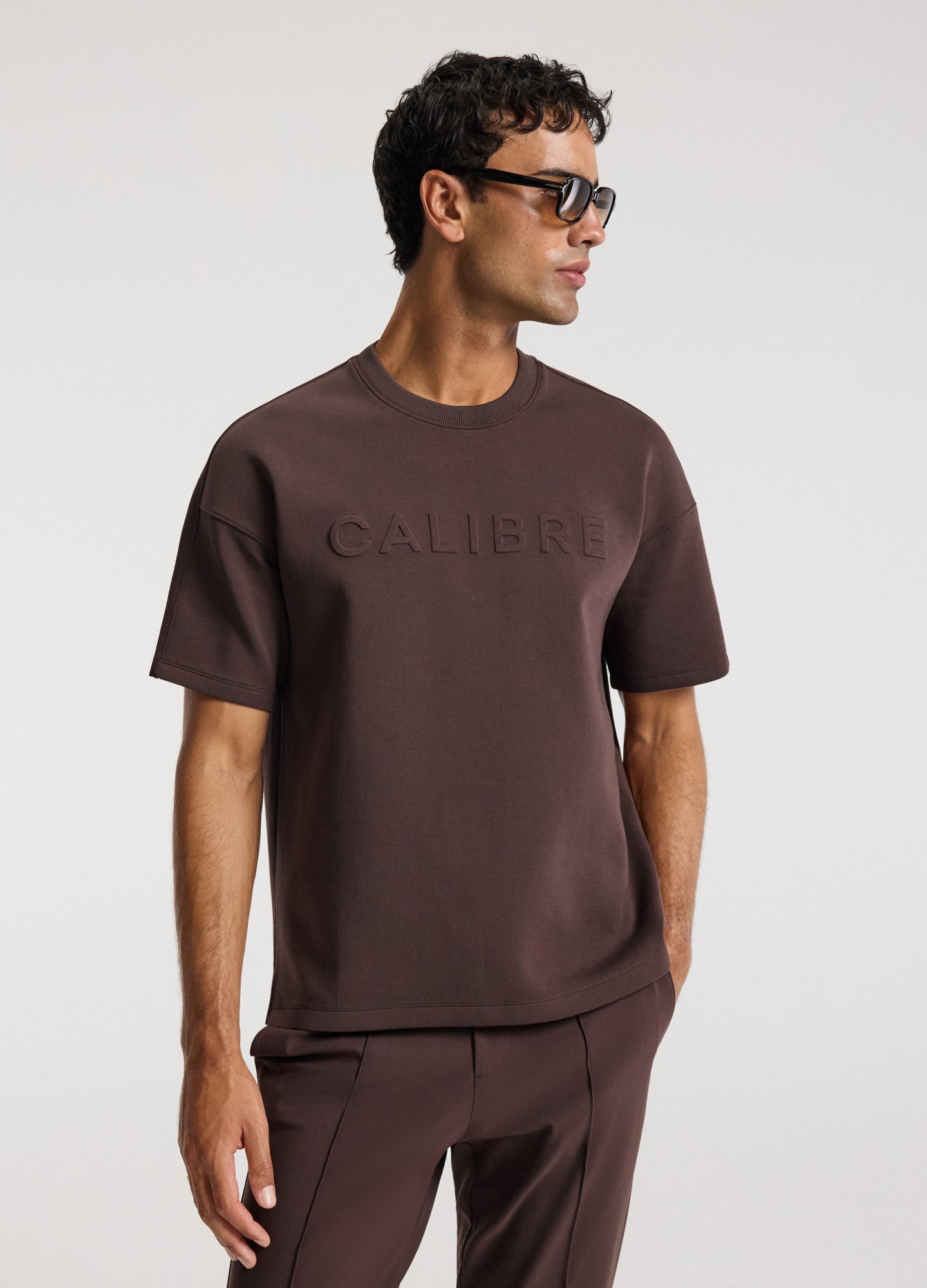 Relaxed Fit Logo Sweat T-shirt Mocha