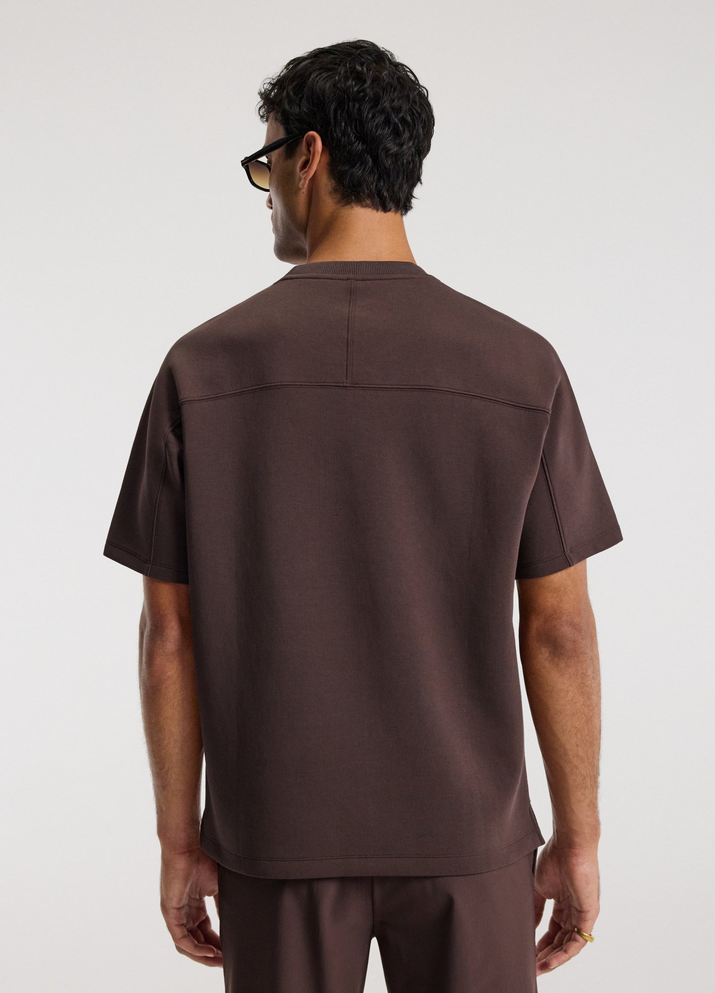 Relaxed Fit Logo Sweat T-shirt Mocha