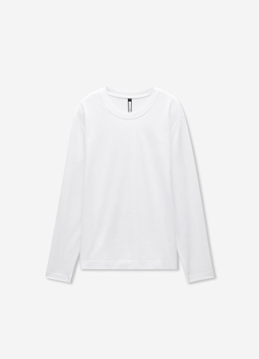 Long Sleeve Jersey Crew White