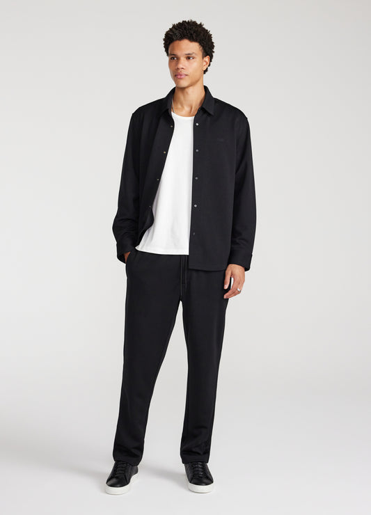 Tech Jersey Overshirt Black