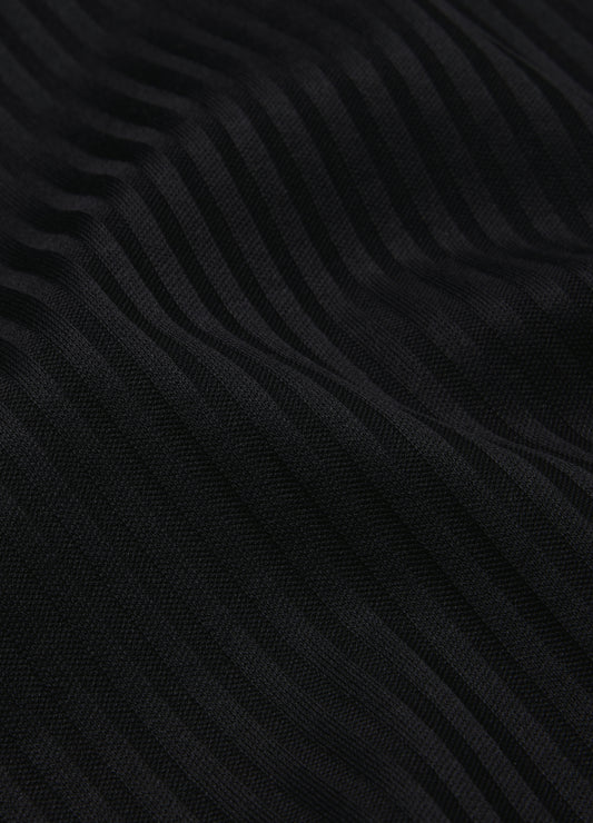 Ribbed Cotton Tank Black