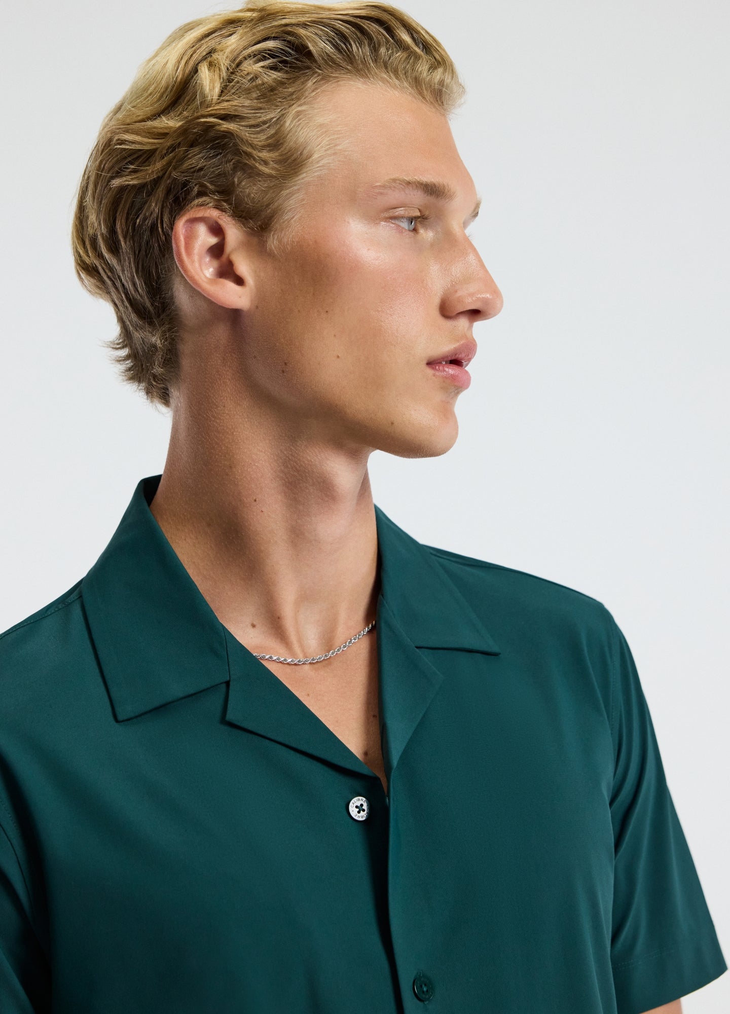 Performance Cuban Collar Shirt Jade