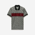 Chest Panel Jacquard Polo Wine