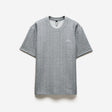 Cable Textured T-Shirt Grey Marle