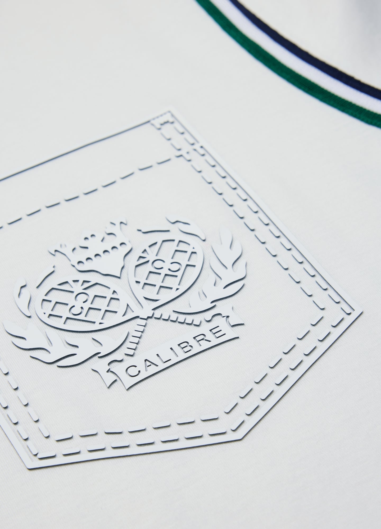 Contrast Trim T-shirt Off White