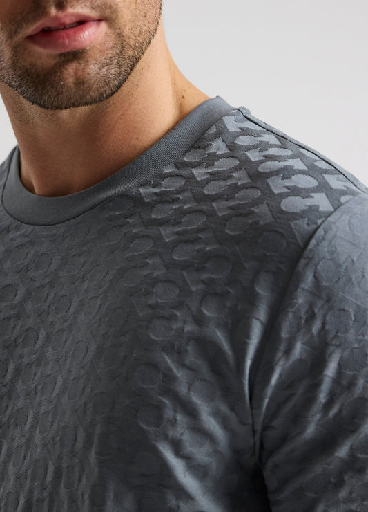 Monogram Jacquard T-shirt Seafoam