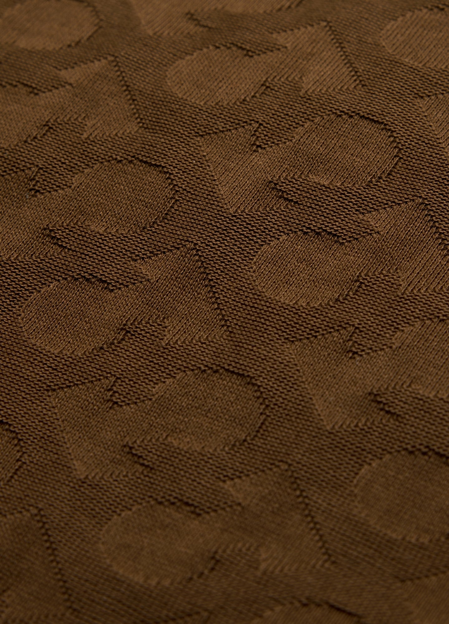 CALIBRE Jacquard T-shirt Toffee