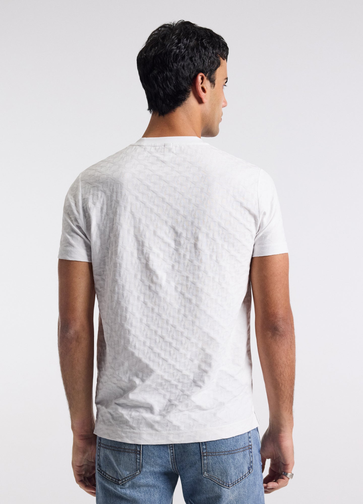 Monogram Jacquard T-shirt White