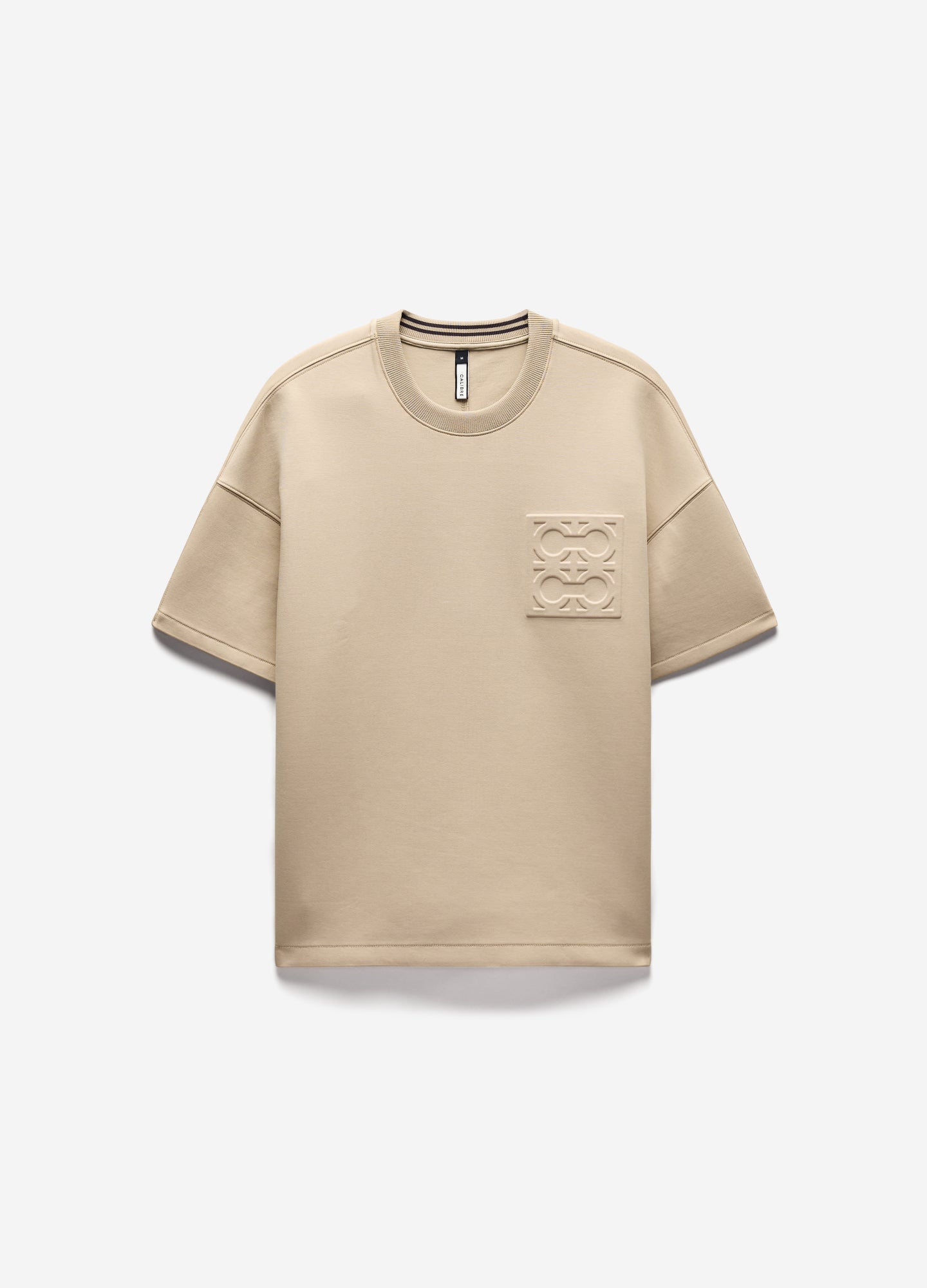Embossed Logo Short Sleeve Sweat Top Dune