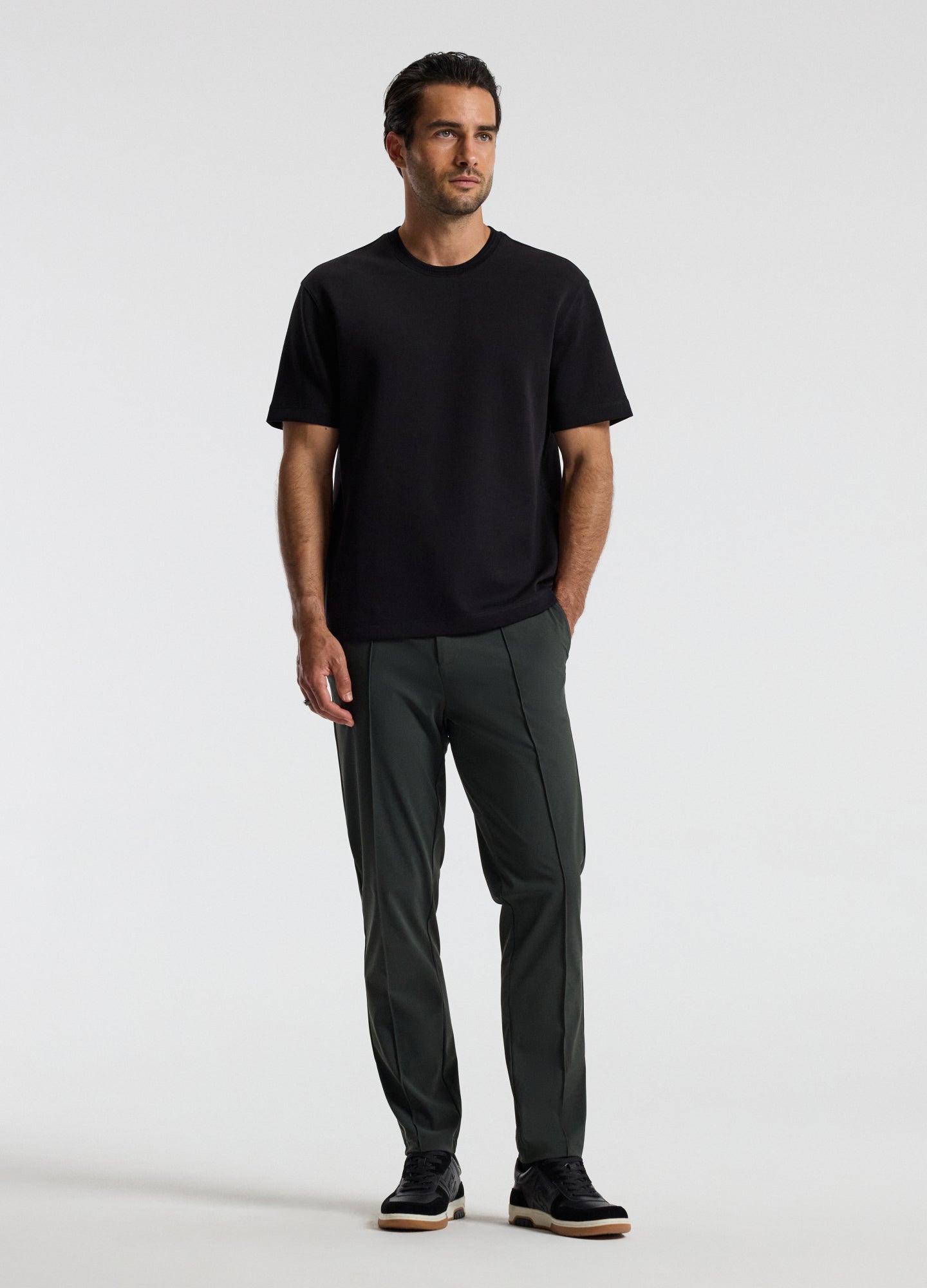 Relaxed Double Knit T-shirt Black