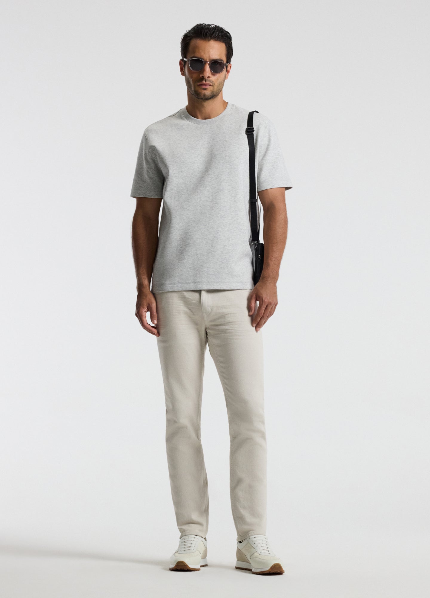 Relaxed Double Knit T-shirt Grey Marl