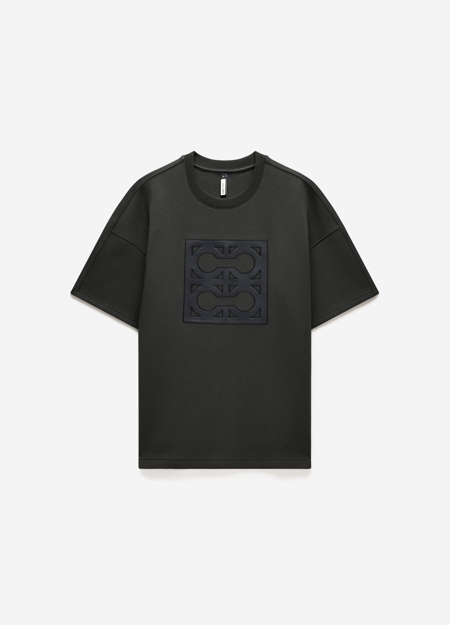 Loose Fit Monogram Sweat T-shirt Khaki