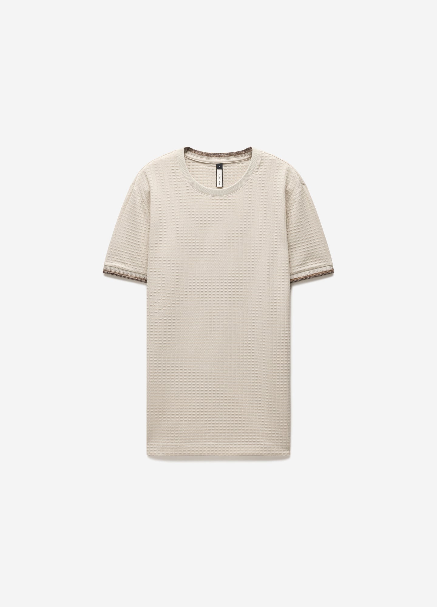 Ombre Cuff Jacquard T-shirt Natural