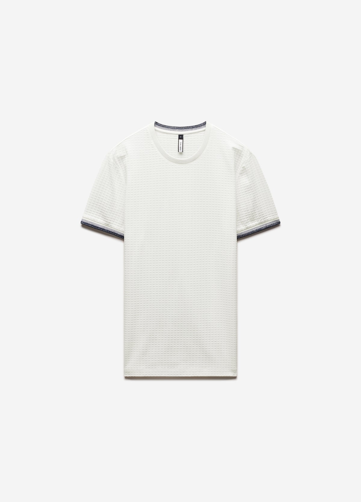 Ombre Cuff Jacquard T-shirt White