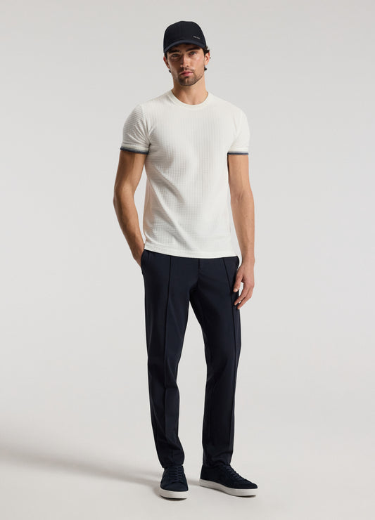 Ombre Cuff Jacquard T-shirt White
