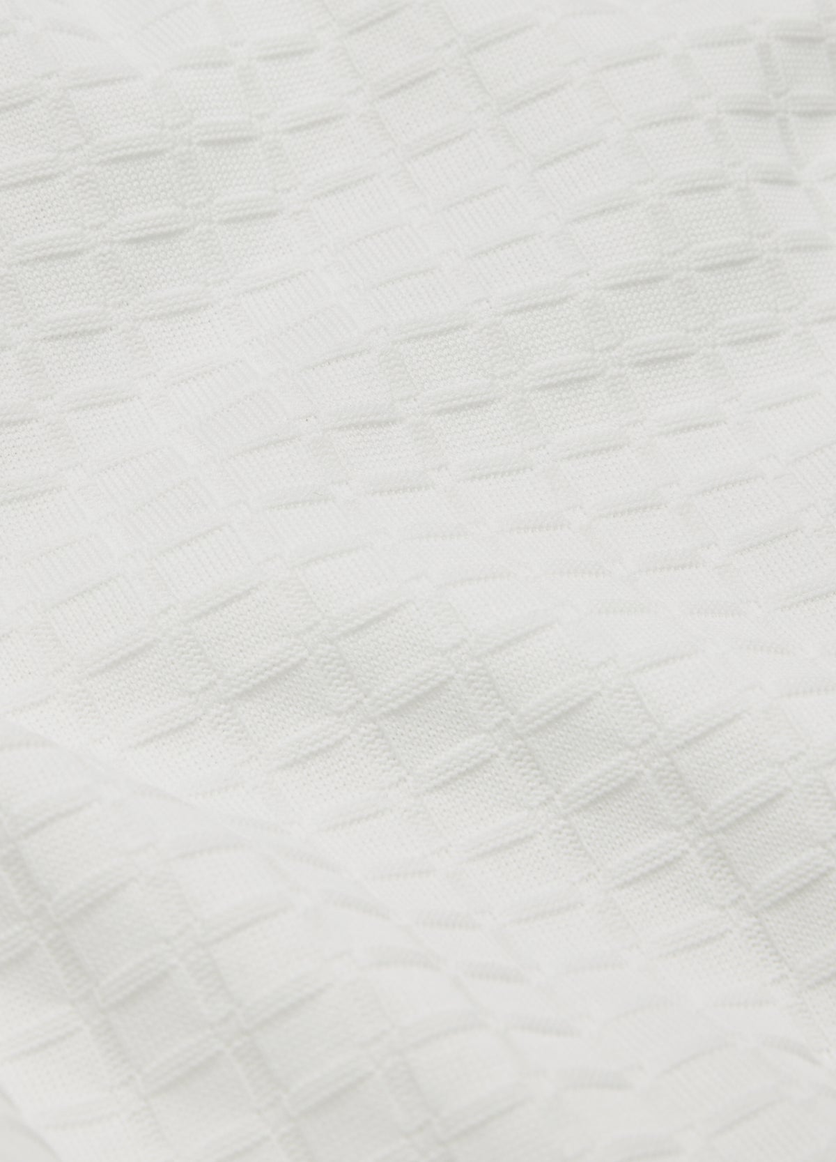 Ombre Cuff Jacquard T-shirt White