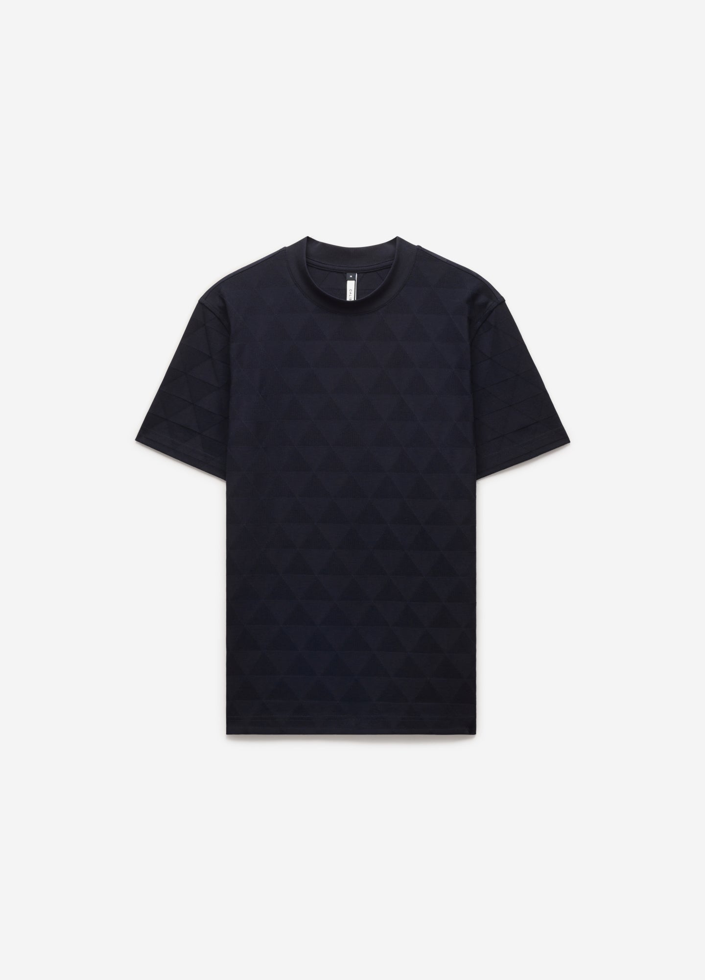 Geometric Jacquard T-shirt Navy