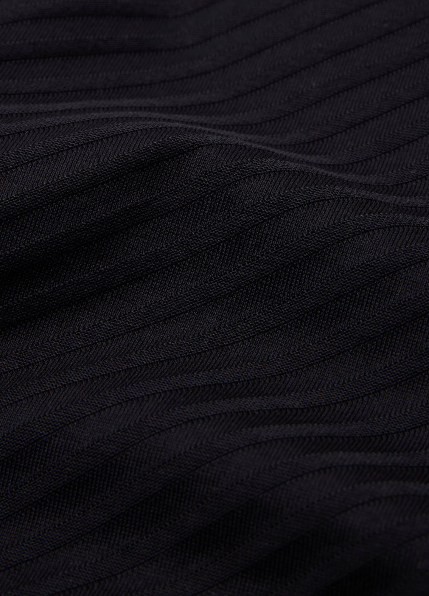 Relaxed Diagonal Jacquard T-shirt Black