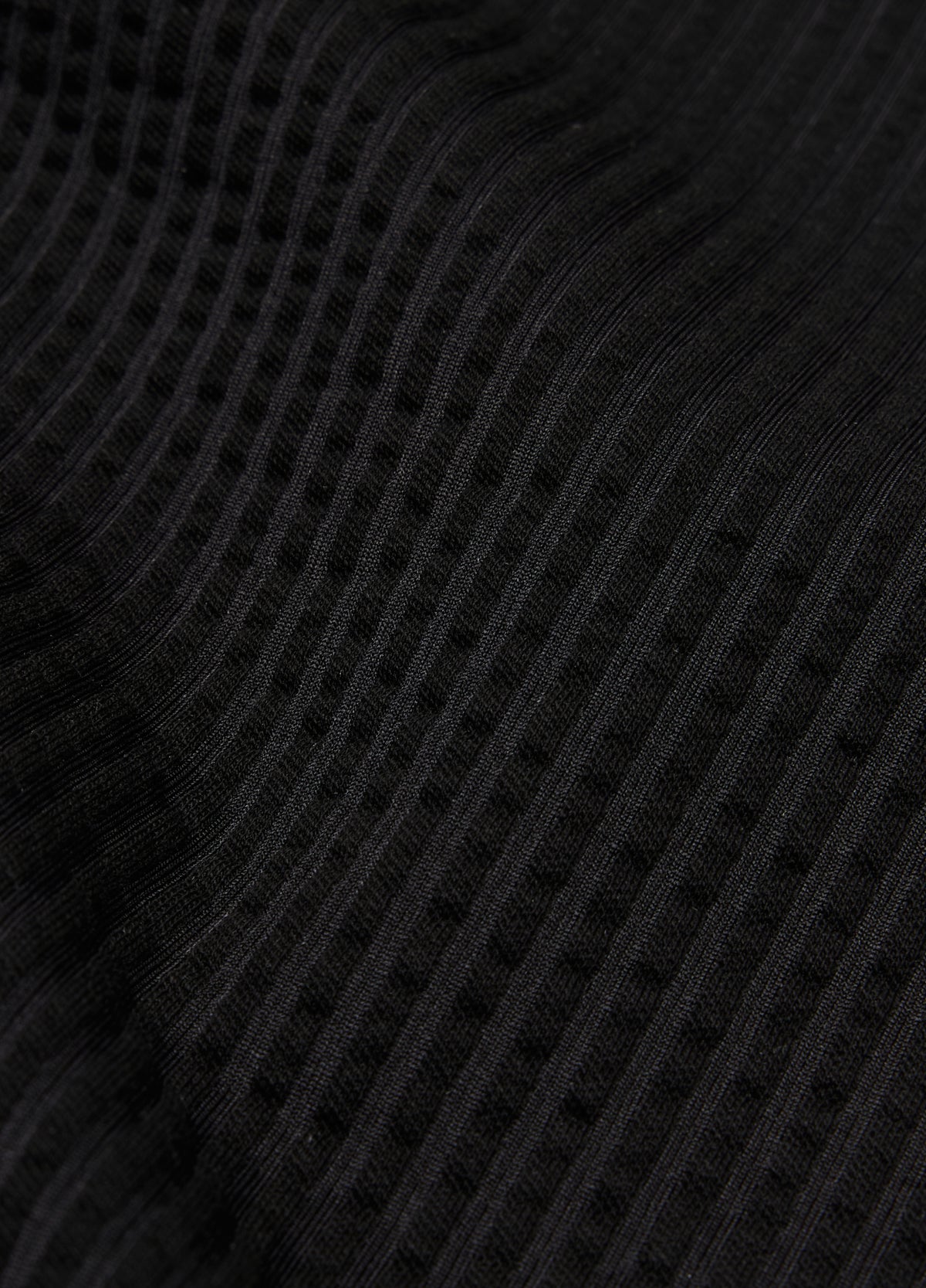 Loose Fit Seersucker T-shirt Black