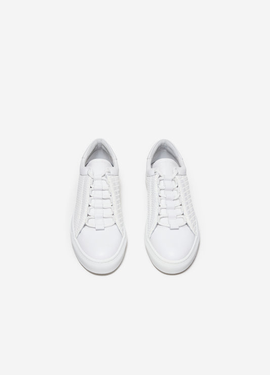 Woven Concealed Sneaker White