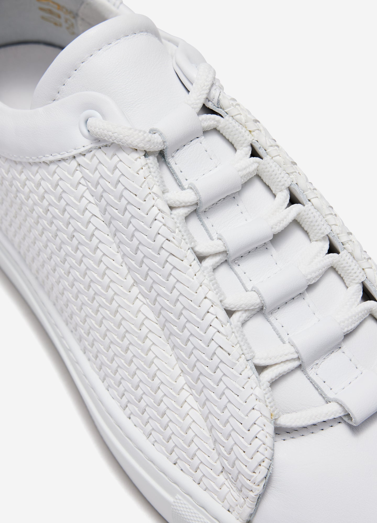 Woven Concealed Sneaker White