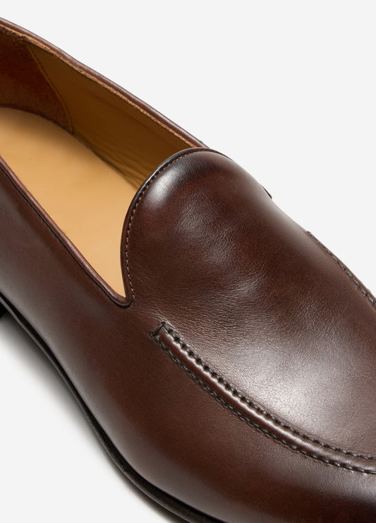 Leather Loafer Tan Dark