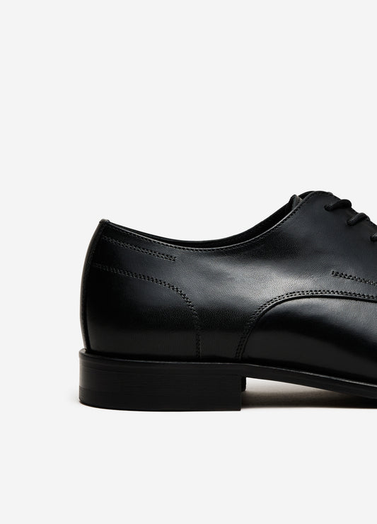 Black Leather Derby Black