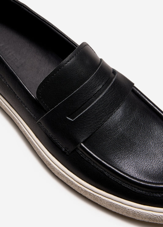 Crepe Sole Slip-On Black