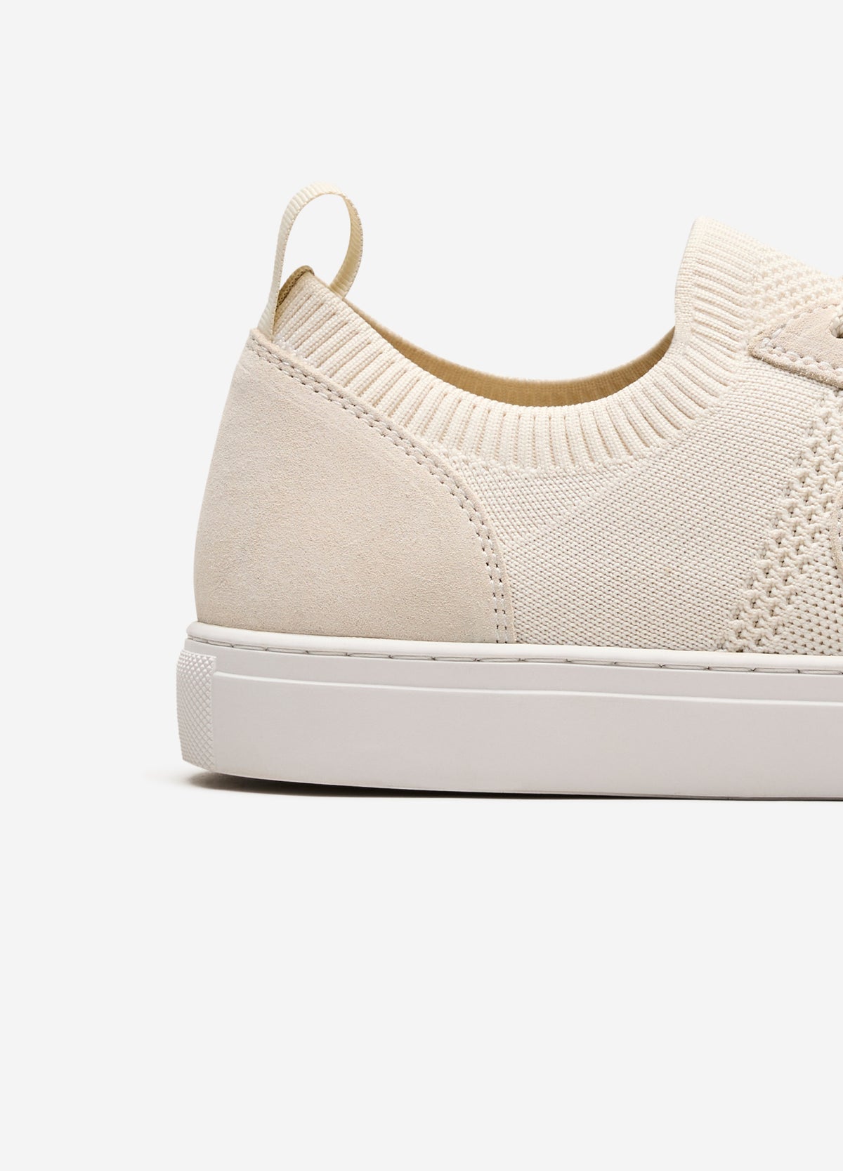 Knit Monogram Sneaker Cream