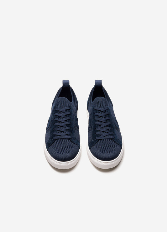 Knit Monogram Sneaker Navy